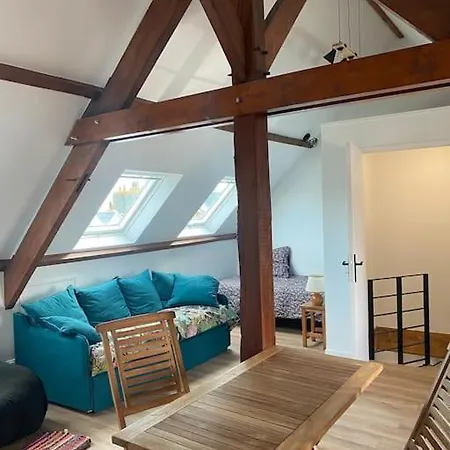 Tatil Evi Maison Du Cap Lihou, Duplex Au 1er Et 2eme Etage Mansarde, Quartier Historique,